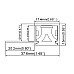 The dimension of bendable plaster in LED-channels for curved walls
