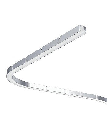 Bendable slim LED channels for curved lighting