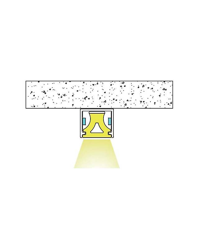 Installation method of the top-bend silicone diffused LED channels