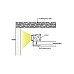 Bendable LED track channel for false ceiling perimeter lighting