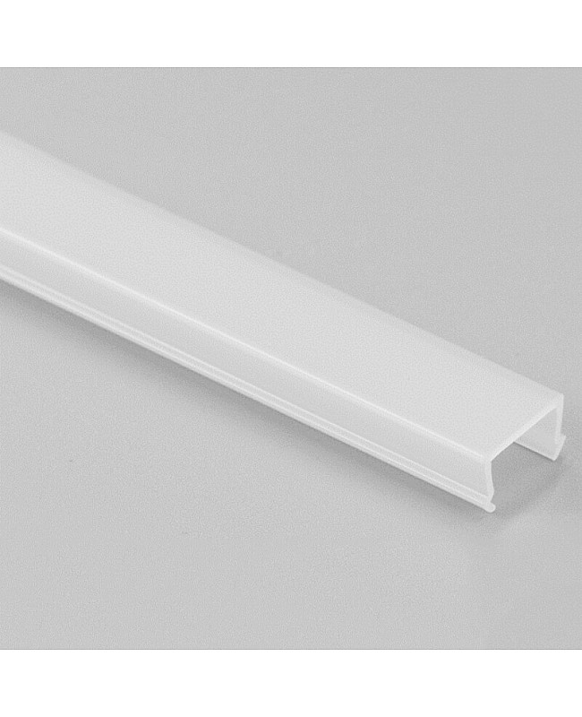 Plastic diffused cover for ceiling recessed LED channel
