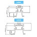 The size of deep recessed LED profiles