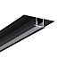 End caps for black recessed LED channels