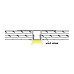 black flush mount LED channel for veneer panels