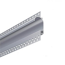 Plaster-in recessed wall wash LED profile