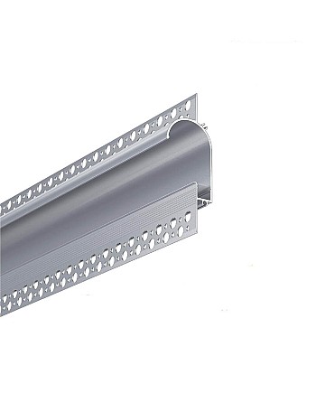 Plaster-in recessed wall wash LED profile