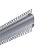 Wall wash LED channel end caps