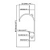 The dimension of LB248 wall washer LED profile