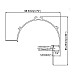 The dimension of cove lighting arch reflector LED channel