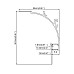 The dimension of ledbe cove light LED profile