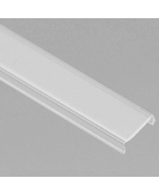 Plastic diffuser for ceiling plasterboard LED profile