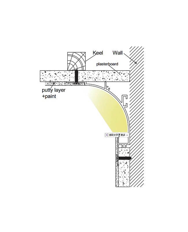 The installation position and light direction of LB250