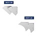 End caps for valance light LED profiles