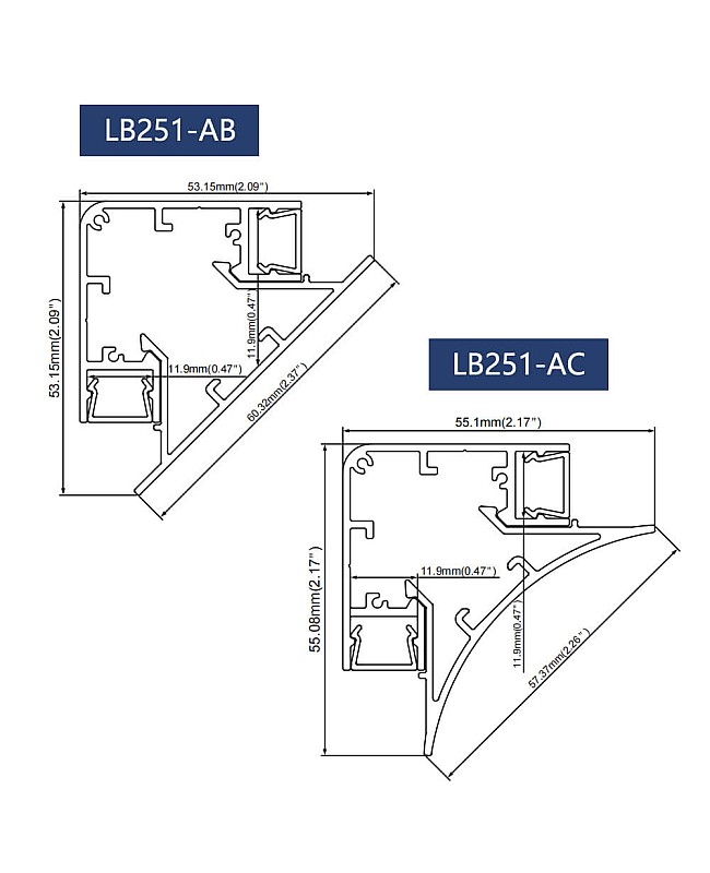 The dimension LED valance lighting