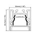 Anti-glare LED channel with PC diffused cover