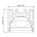 Anti-glare LED profile with 15 degree lens