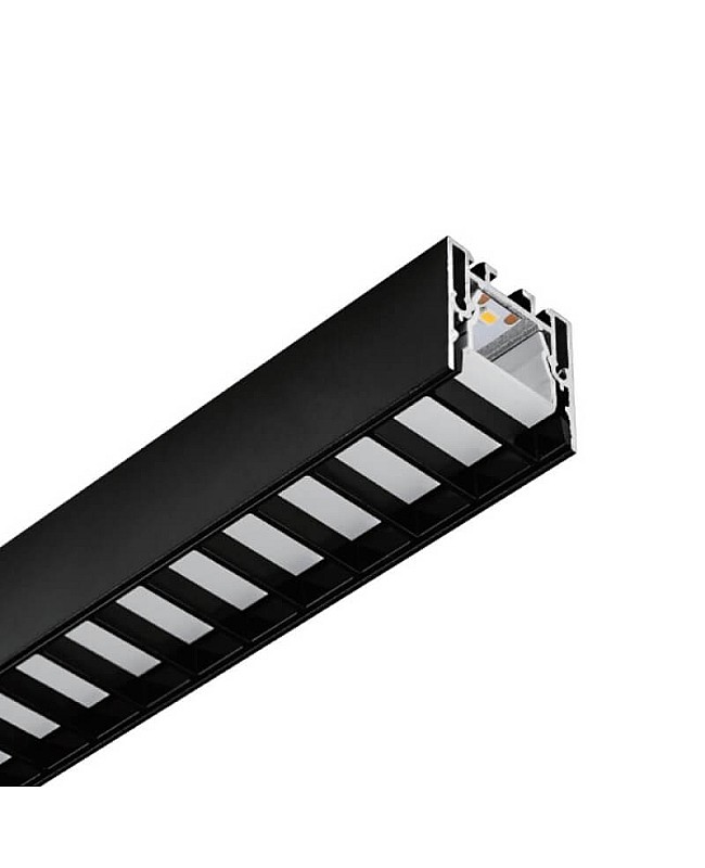 Anti-glare surface suspended linear LED channel