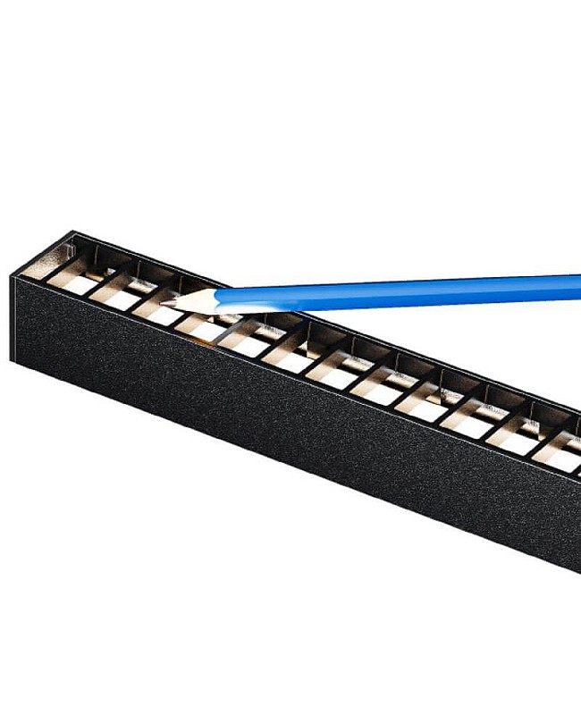 Low-glare LED aluminum profile