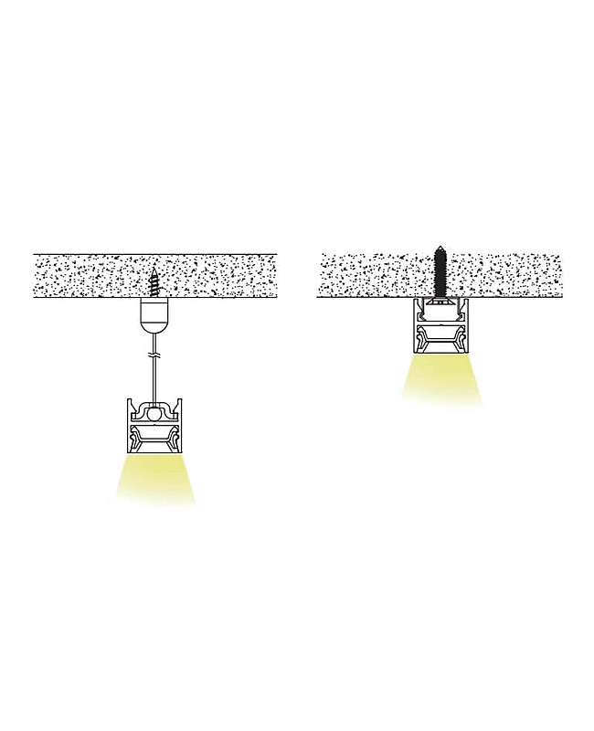 The installation methods of flicker-free LED aluminum profile