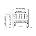 The dimension of small recessed LED profile with anti-glare design