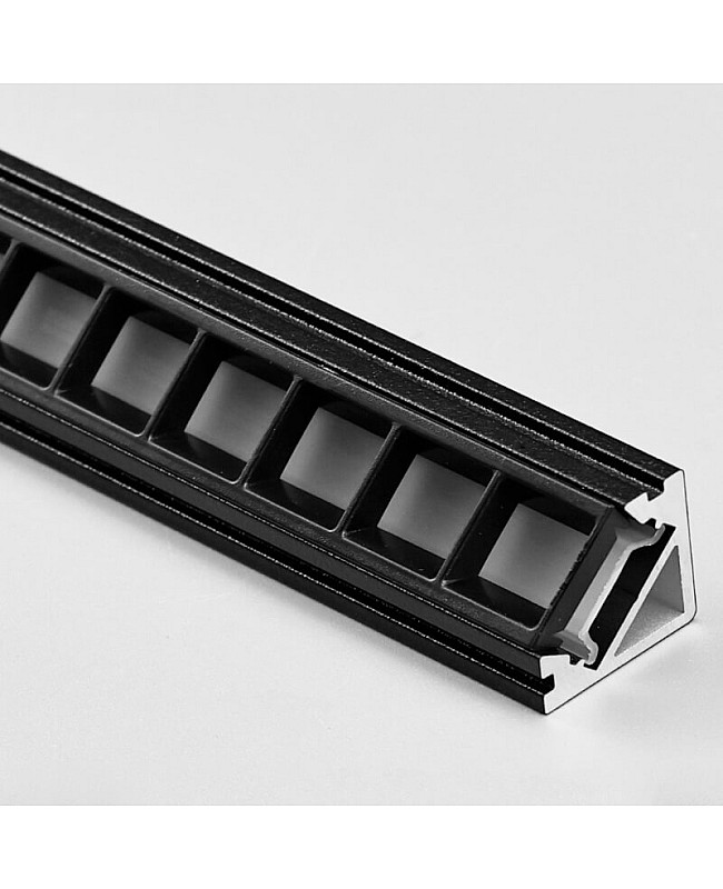 Anti-glare LED channel with grille louver
