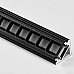 Anti-glare LED channel with grille louver