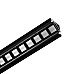 The lighting direction of mini recessed LED channel with grille louver