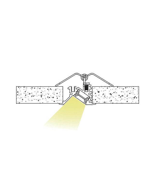The lighting direction of seamless recessed LED aluminum profile