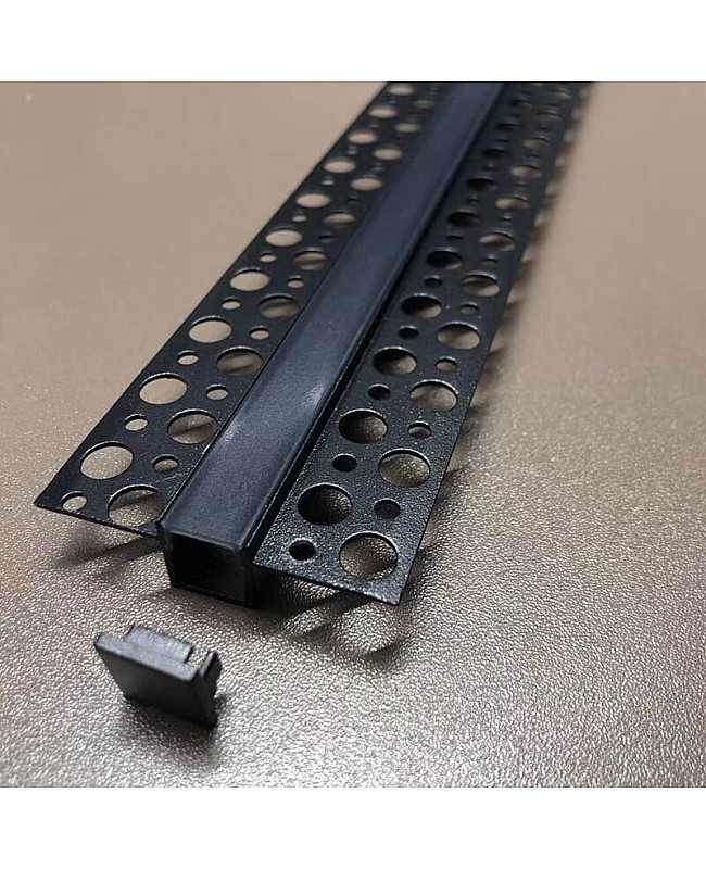 Black LED strip profile samples
