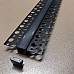 Black LED strip profile samples