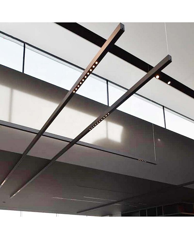 Pendant Modular Linear Track Lighting With Reflectors