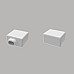 Silicone end caps for slim waterproof LED strip channels