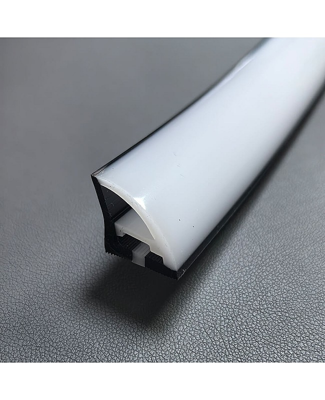 Black corner silicone LED channel