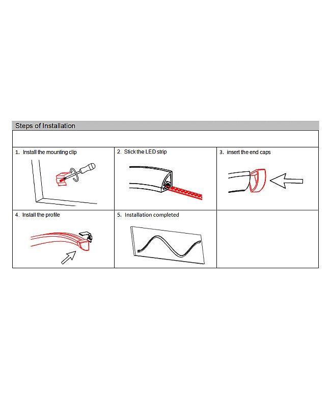 How to install 45 degree flexible waterproof LED channel
