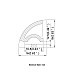 The dimension of the 45 degree flexible LED strip channels