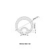The dimension of flexible bendable silicone LED strip channel