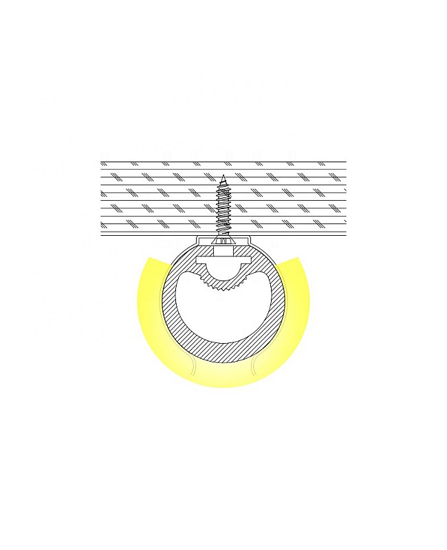 270 degee round flexible LED profiles