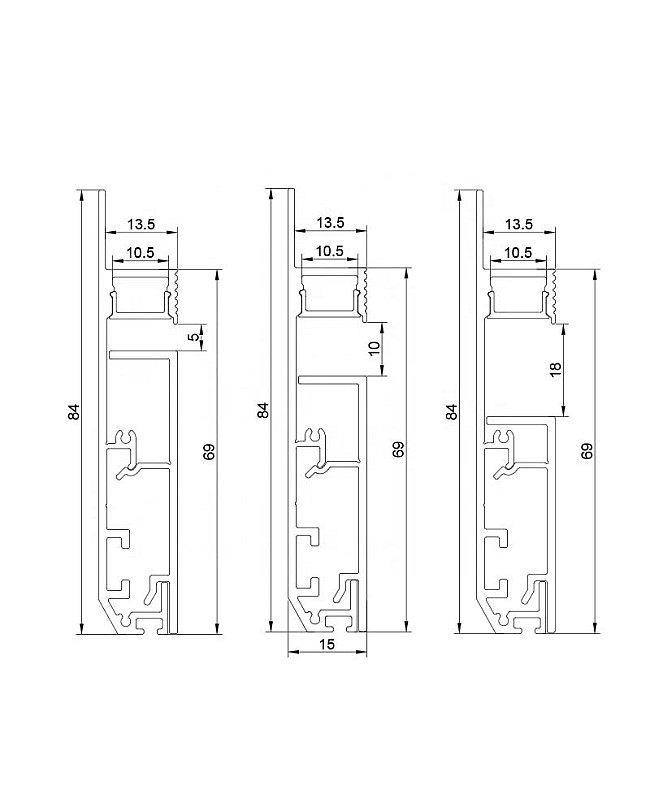 Kick Toe Board Channel For LED