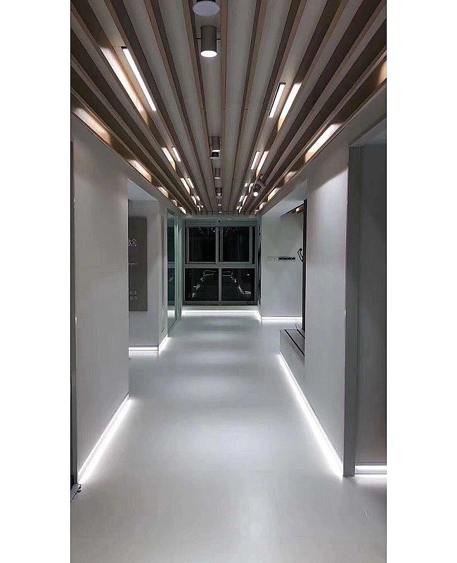 Aluminum LED profiles for wall and floor edge lighting