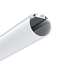 LED aluminum channels come with round diffusers perfect for modern interior pendant task lighting