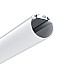 Pendant light kits for suspended round LED diffuser tubes