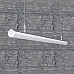 The round LED profiles installed on the ceiling for hanging lights