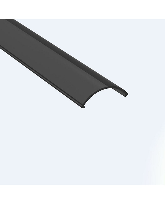 Black PC diffusers for 360 degree round LED channels