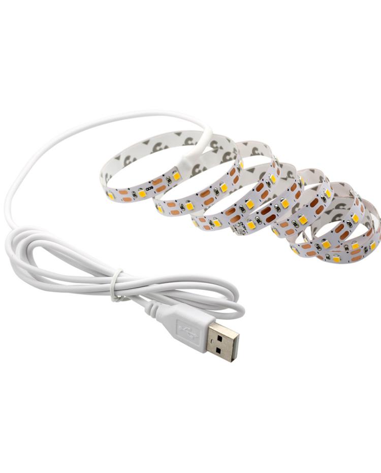 DC5V 2835 RGB USB LED Strip light Cable LED Flexible Tape 1M-5M RF IR Remote 