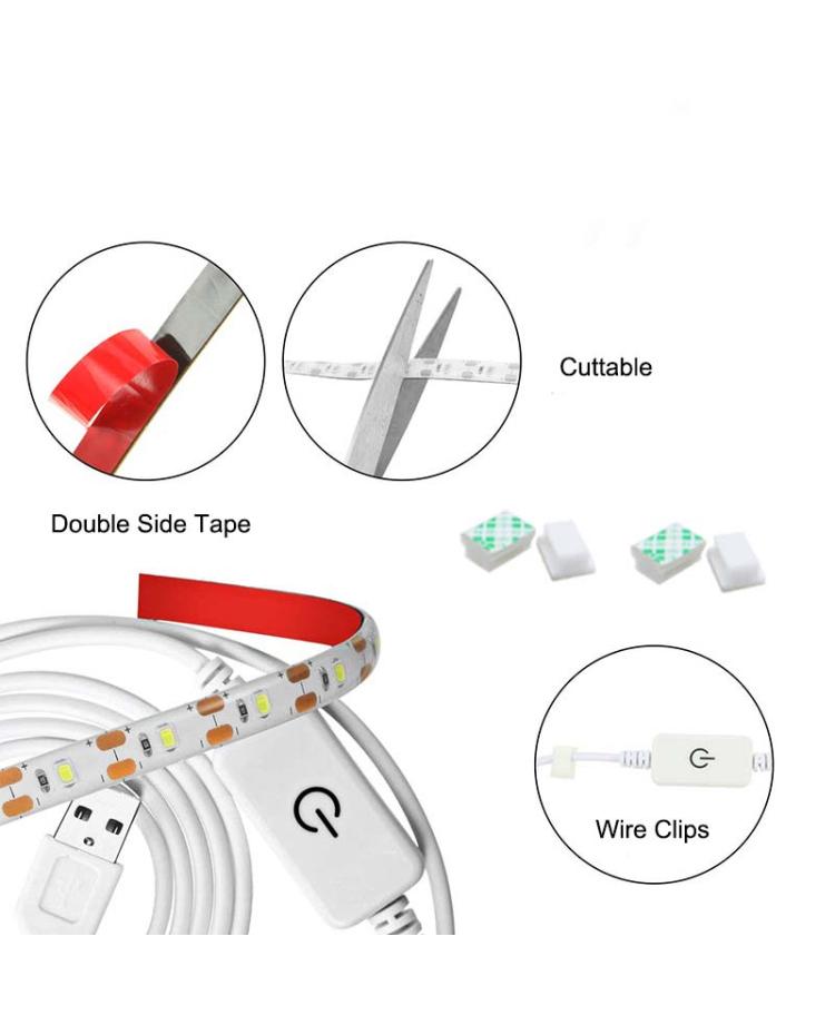 USB Powered Sewing Machine LED Strip Light Set