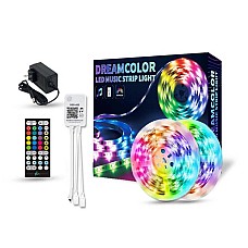 Dream Color LED Light Strip With Bluetooth LED Controller