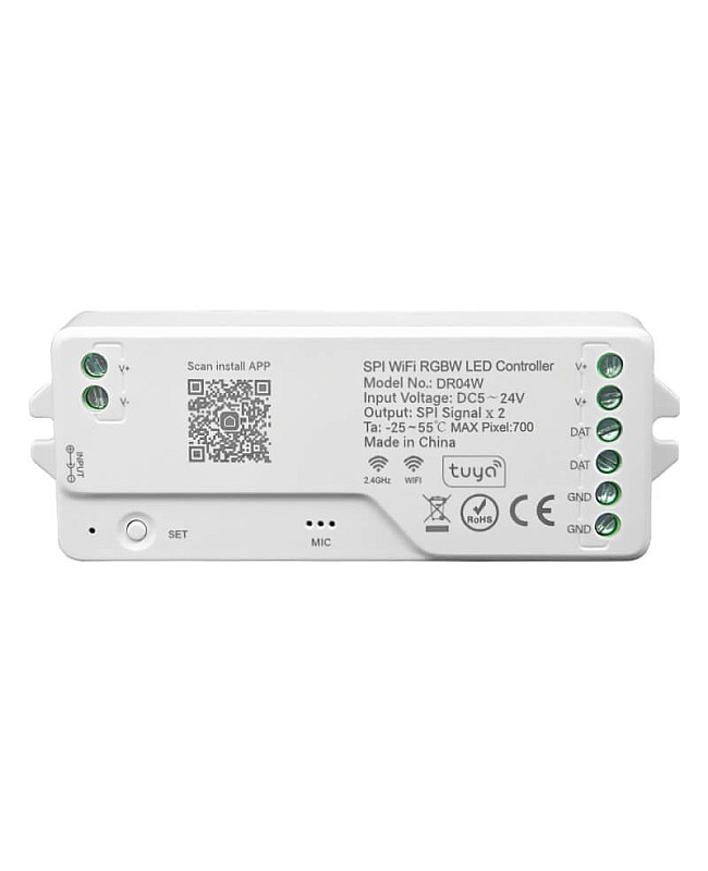 DR04W Tuya WiFi SPI LED Controllers For Addressable Lights