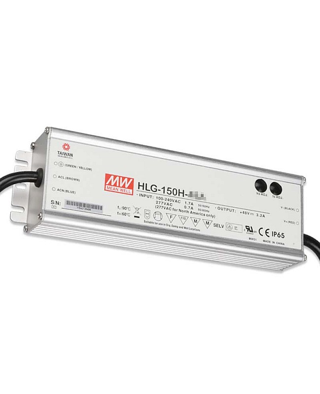 Waterproof Meanwell Adjustable Power Supplies HLG150H