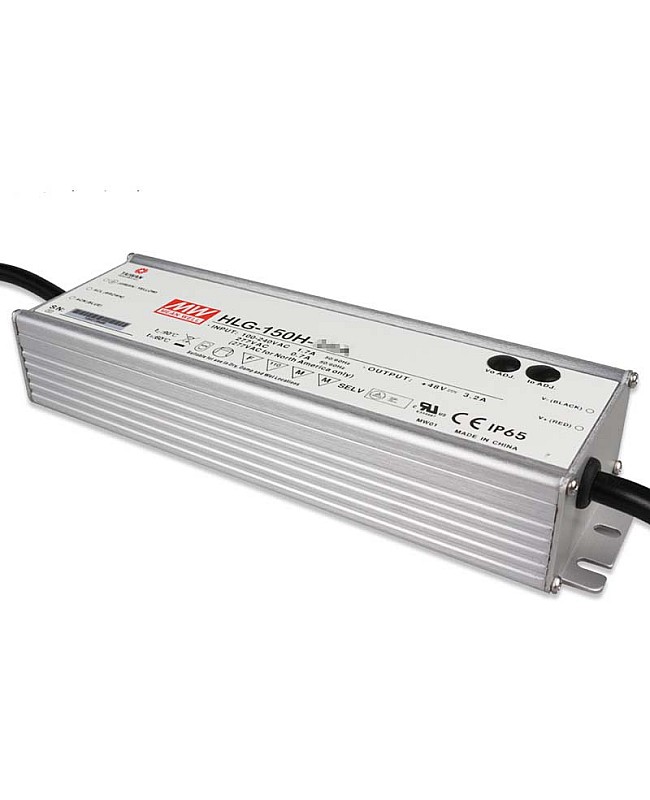 Waterproof Meanwell Adjustable Power Supplies HLG150H