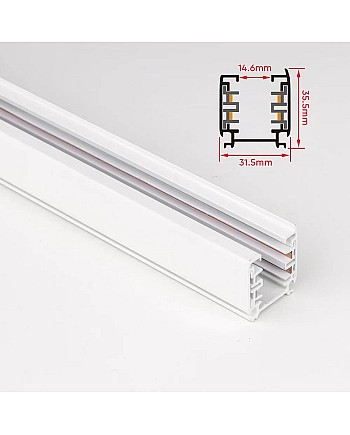 4 wire white track rail